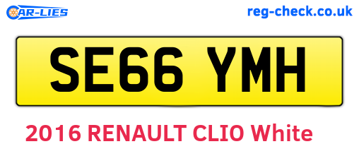 SE66YMH are the vehicle registration plates.