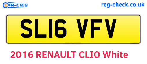 SL16VFV are the vehicle registration plates.