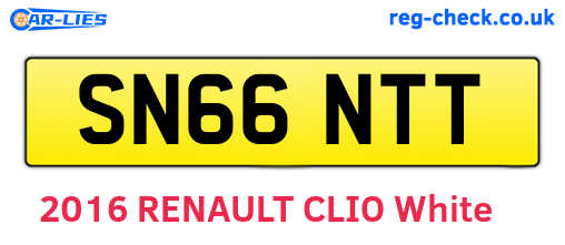 SN66NTT are the vehicle registration plates.