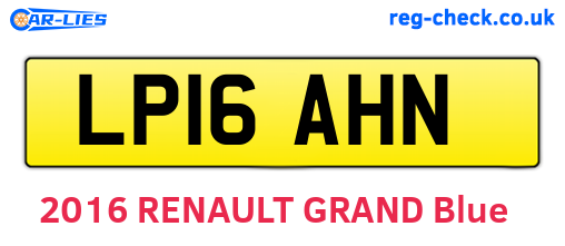 LP16AHN are the vehicle registration plates.