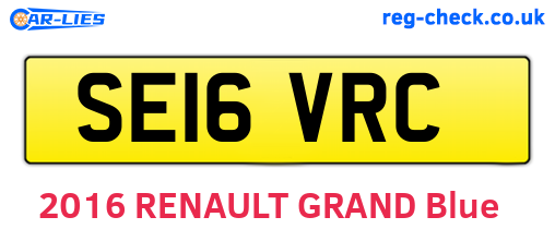 SE16VRC are the vehicle registration plates.