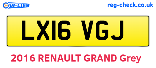 LX16VGJ are the vehicle registration plates.