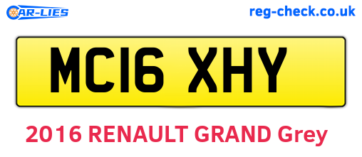 MC16XHY are the vehicle registration plates.