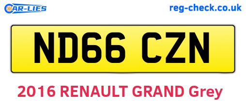 ND66CZN are the vehicle registration plates.