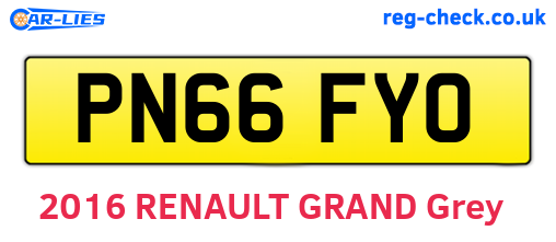 PN66FYO are the vehicle registration plates.