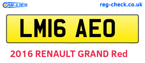 LM16AEO are the vehicle registration plates.