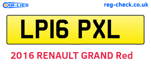 LP16PXL are the vehicle registration plates.