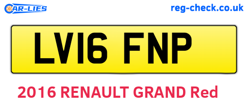 LV16FNP are the vehicle registration plates.