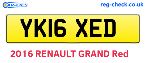 YK16XED are the vehicle registration plates.