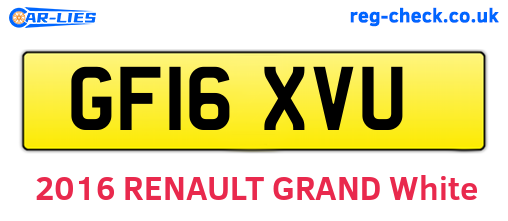GF16XVU are the vehicle registration plates.