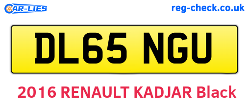 DL65NGU are the vehicle registration plates.