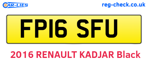 FP16SFU are the vehicle registration plates.