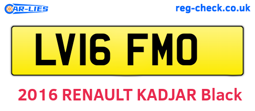 LV16FMO are the vehicle registration plates.