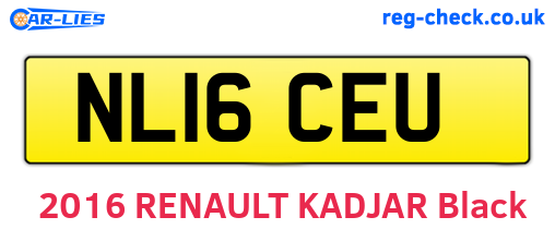 NL16CEU are the vehicle registration plates.