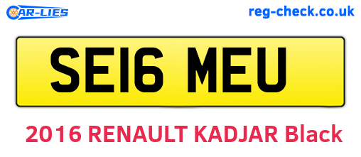 SE16MEU are the vehicle registration plates.