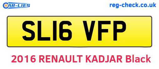 SL16VFP are the vehicle registration plates.