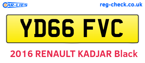 YD66FVC are the vehicle registration plates.