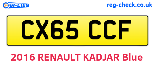 CX65CCF are the vehicle registration plates.