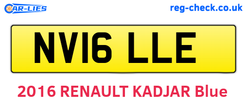 NV16LLE are the vehicle registration plates.