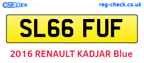 SL66FUF are the vehicle registration plates.
