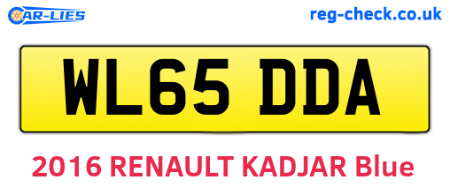 WL65DDA are the vehicle registration plates.