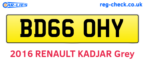 BD66OHY are the vehicle registration plates.