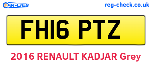 FH16PTZ are the vehicle registration plates.