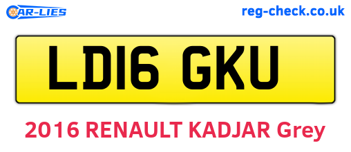 LD16GKU are the vehicle registration plates.