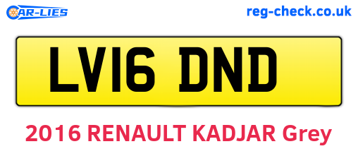 LV16DND are the vehicle registration plates.