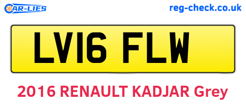 LV16FLW are the vehicle registration plates.
