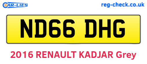 ND66DHG are the vehicle registration plates.