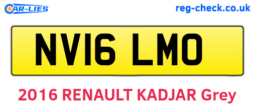 NV16LMO are the vehicle registration plates.