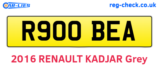 R900BEA are the vehicle registration plates.