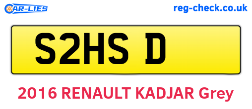 S2HSD are the vehicle registration plates.