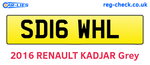 SD16WHL are the vehicle registration plates.