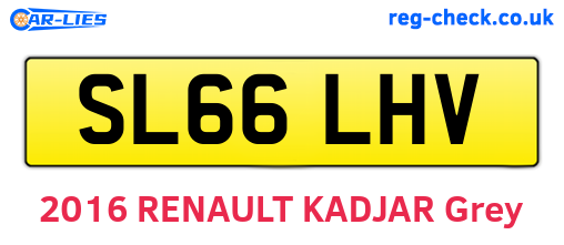SL66LHV are the vehicle registration plates.