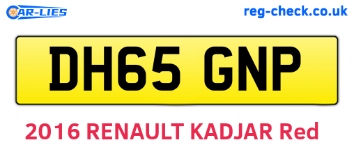 DH65GNP are the vehicle registration plates.