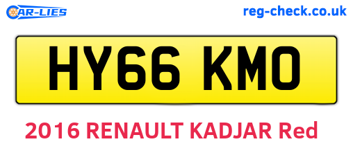 HY66KMO are the vehicle registration plates.