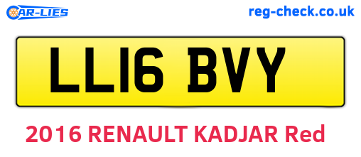 LL16BVY are the vehicle registration plates.