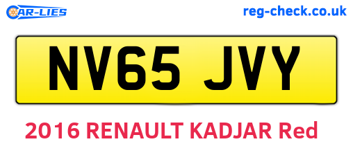 NV65JVY are the vehicle registration plates.