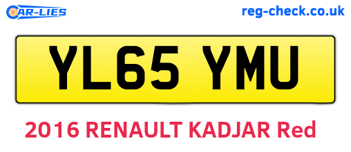YL65YMU are the vehicle registration plates.