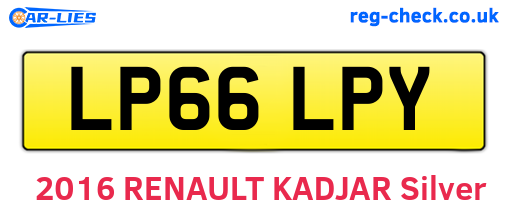 LP66LPY are the vehicle registration plates.