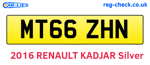 MT66ZHN are the vehicle registration plates.