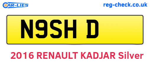 N9SHD are the vehicle registration plates.