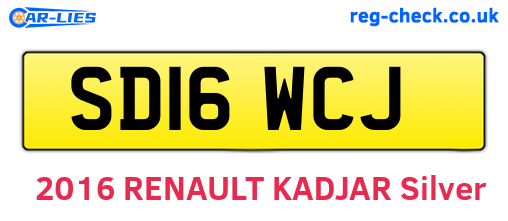 SD16WCJ are the vehicle registration plates.