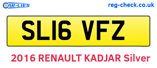 SL16VFZ are the vehicle registration plates.