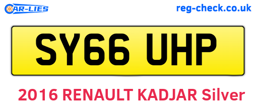 SY66UHP are the vehicle registration plates.