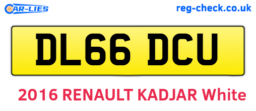 DL66DCU are the vehicle registration plates.