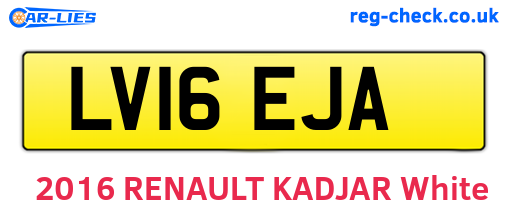 LV16EJA are the vehicle registration plates.