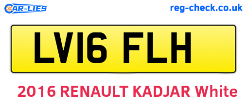 LV16FLH are the vehicle registration plates.